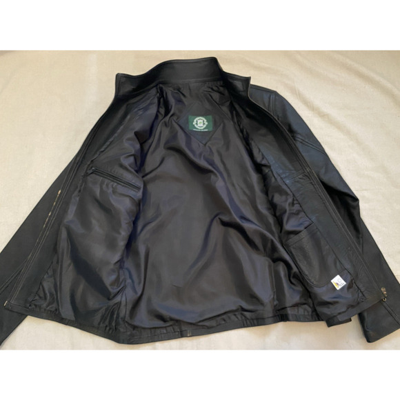 Cotacachi - Ecuador Moto Jacket M/L Extra-Large Black Leather Hipster Coat - Picture 5 of 13
